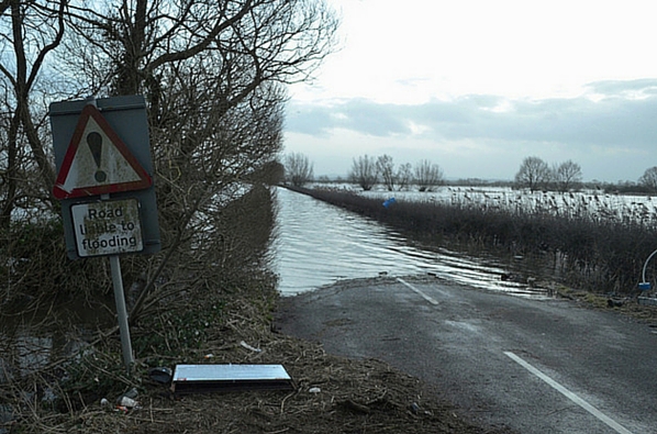 Flood damage to roads